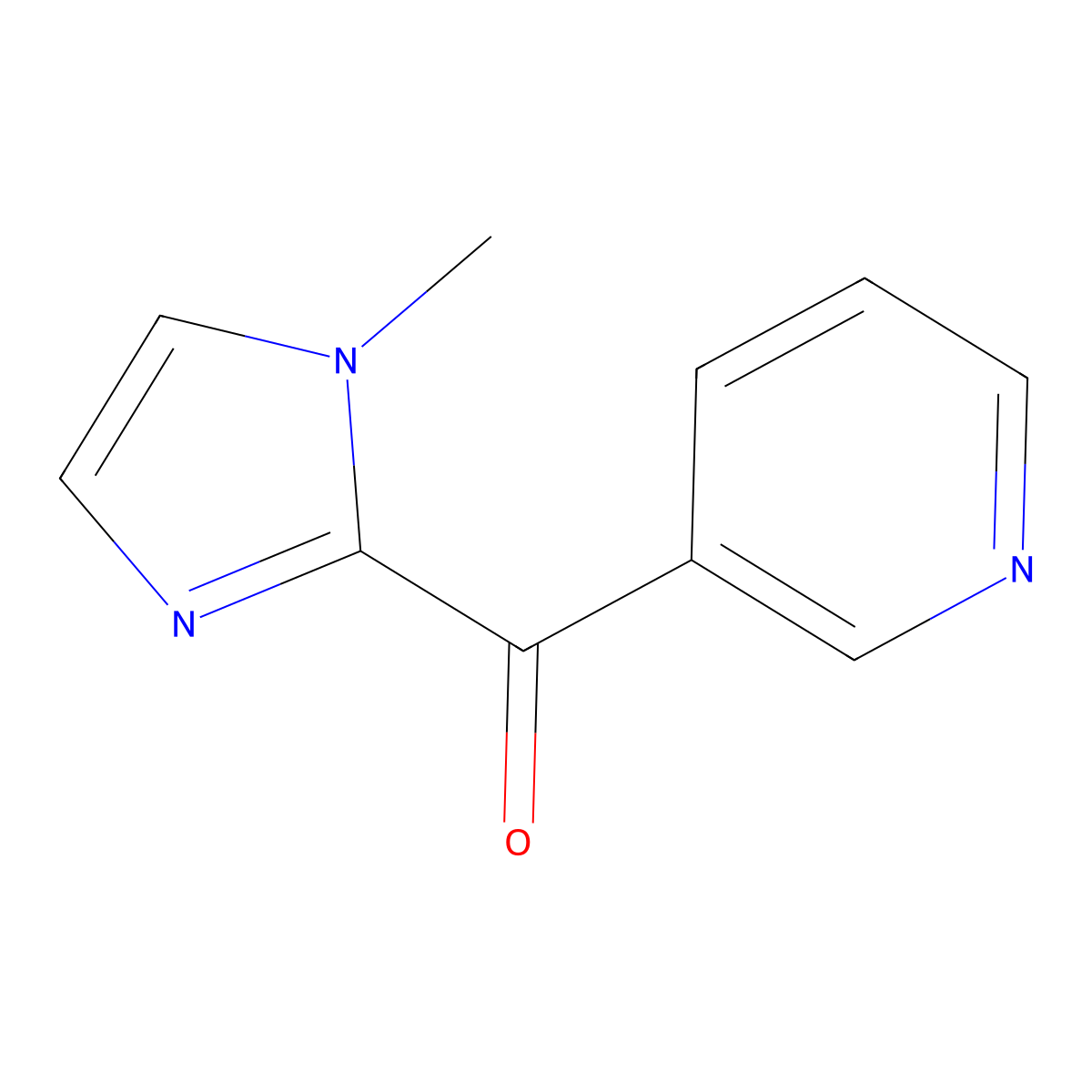 3-(1-methyl-1H-imidazole-2-carbonyl)pyridine molecular structure, CAS 329907-69-9