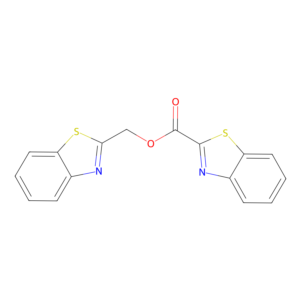 Benzo[d]thiazol-2-ylmethyl benzo[d]thiazole-2-carboxylate molecular structure, CAS 329910-14-7