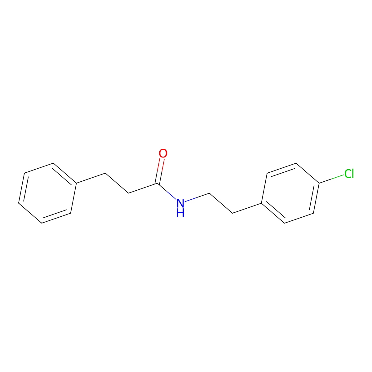 N-[2-(4-chlorophenyl)ethyl]-3-phenylpropanamide molecular structure, CAS 329920-31-2