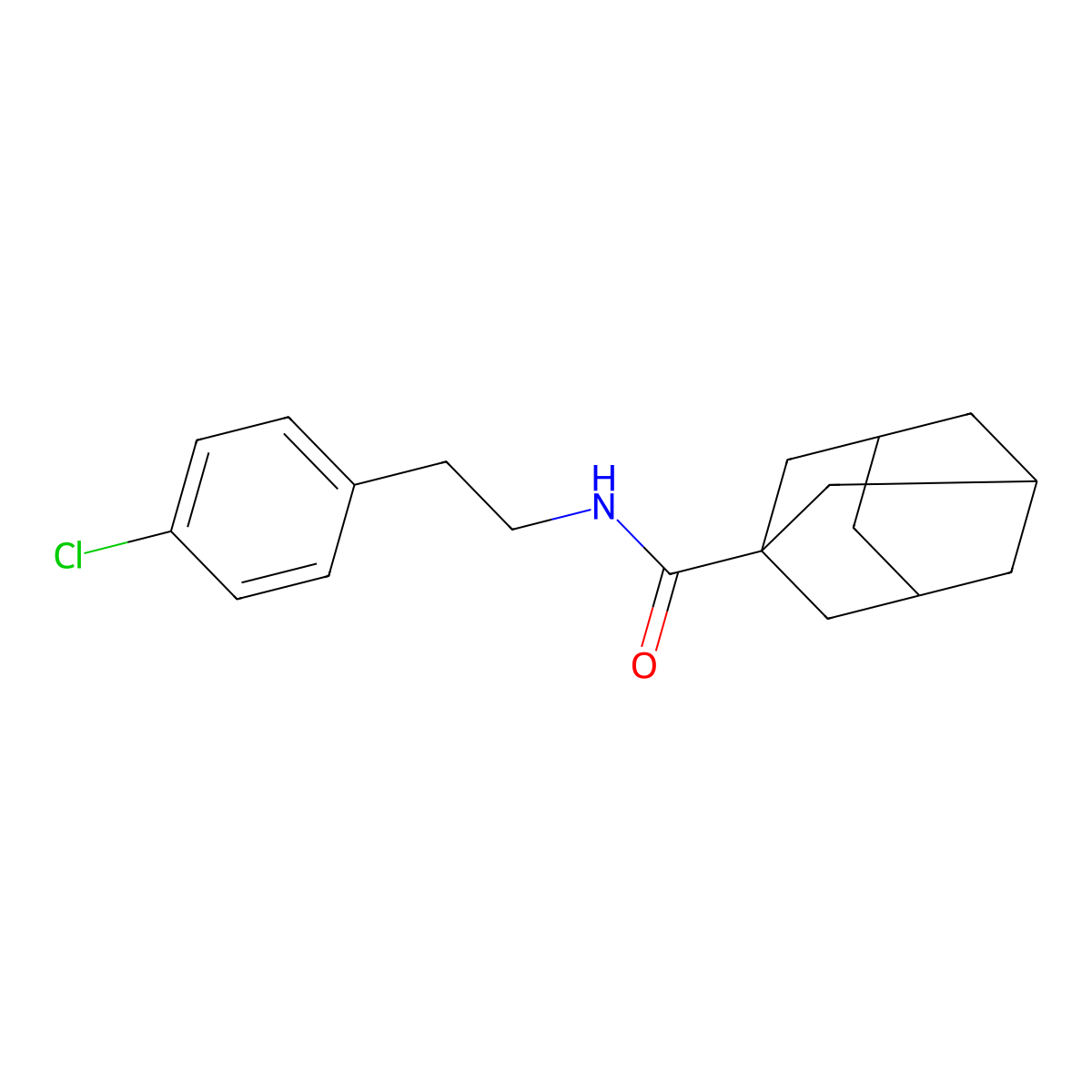 N-[2-(4-chlorophenyl)ethyl]adamantane-1-carboxamide molecular structure, CAS 329920-73-2
