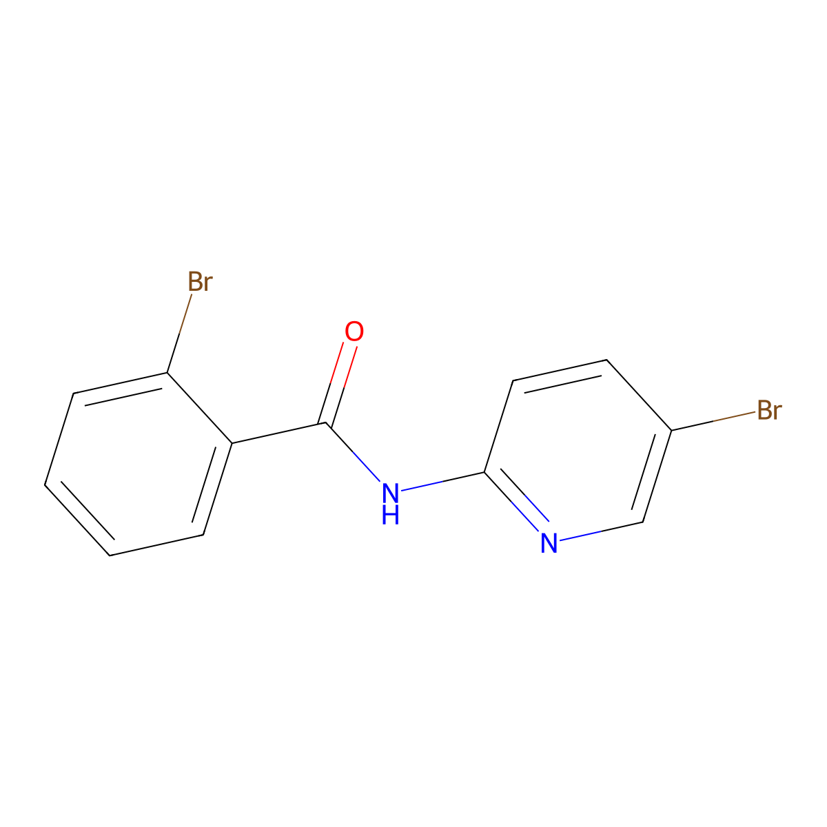 2-bromo-N-(5-bromo-2-pyridinyl)benzamide molecular structure, CAS 329920-83-4