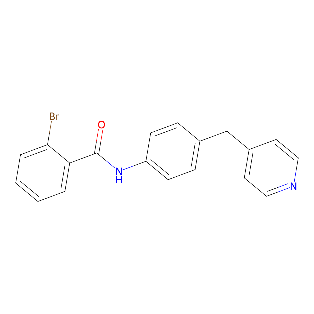 2-bromo-N-[4-(pyridin-4-ylmethyl)phenyl]benzamide molecular structure, CAS 329921-02-0