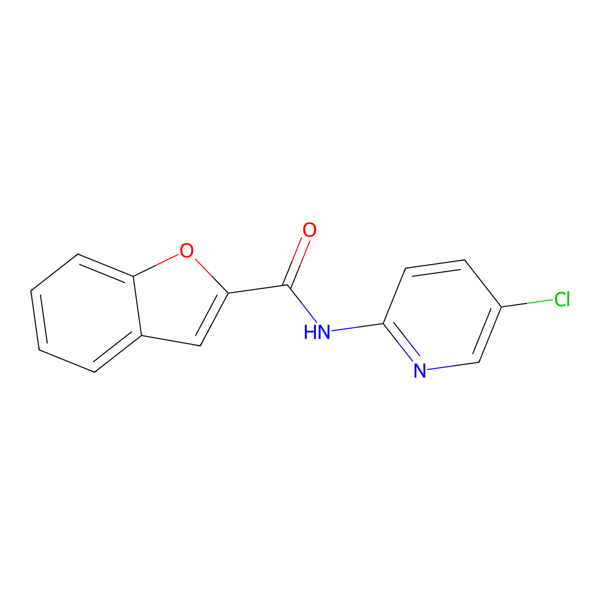 N-(5-chloropyridin-2-yl)-1-benzofuran-2-carboxamide molecular structure, CAS 329921-12-2