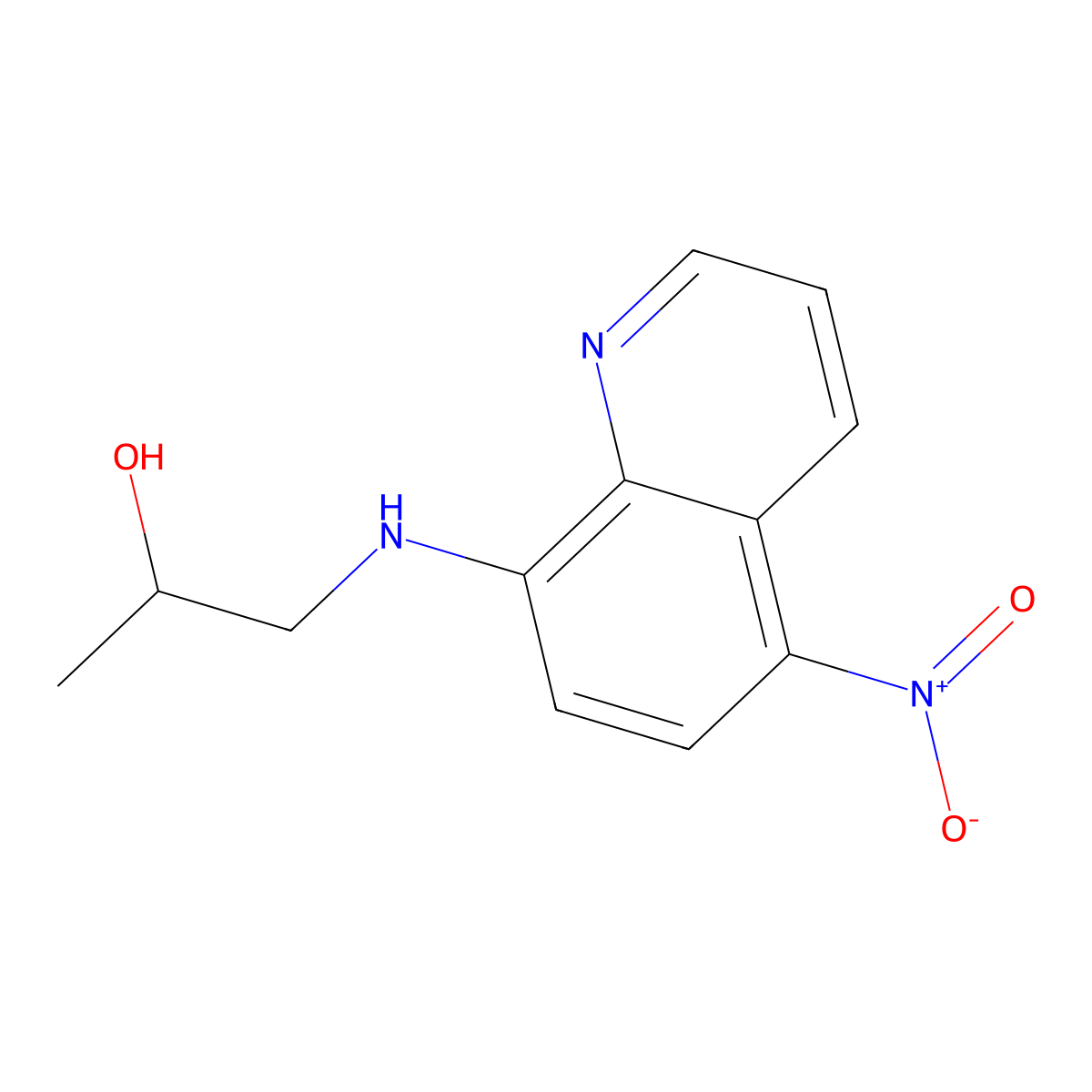 1-[(5-Nitroquinolin-8-yl)amino]propan-2-ol molecular structure, CAS 329922-35-2