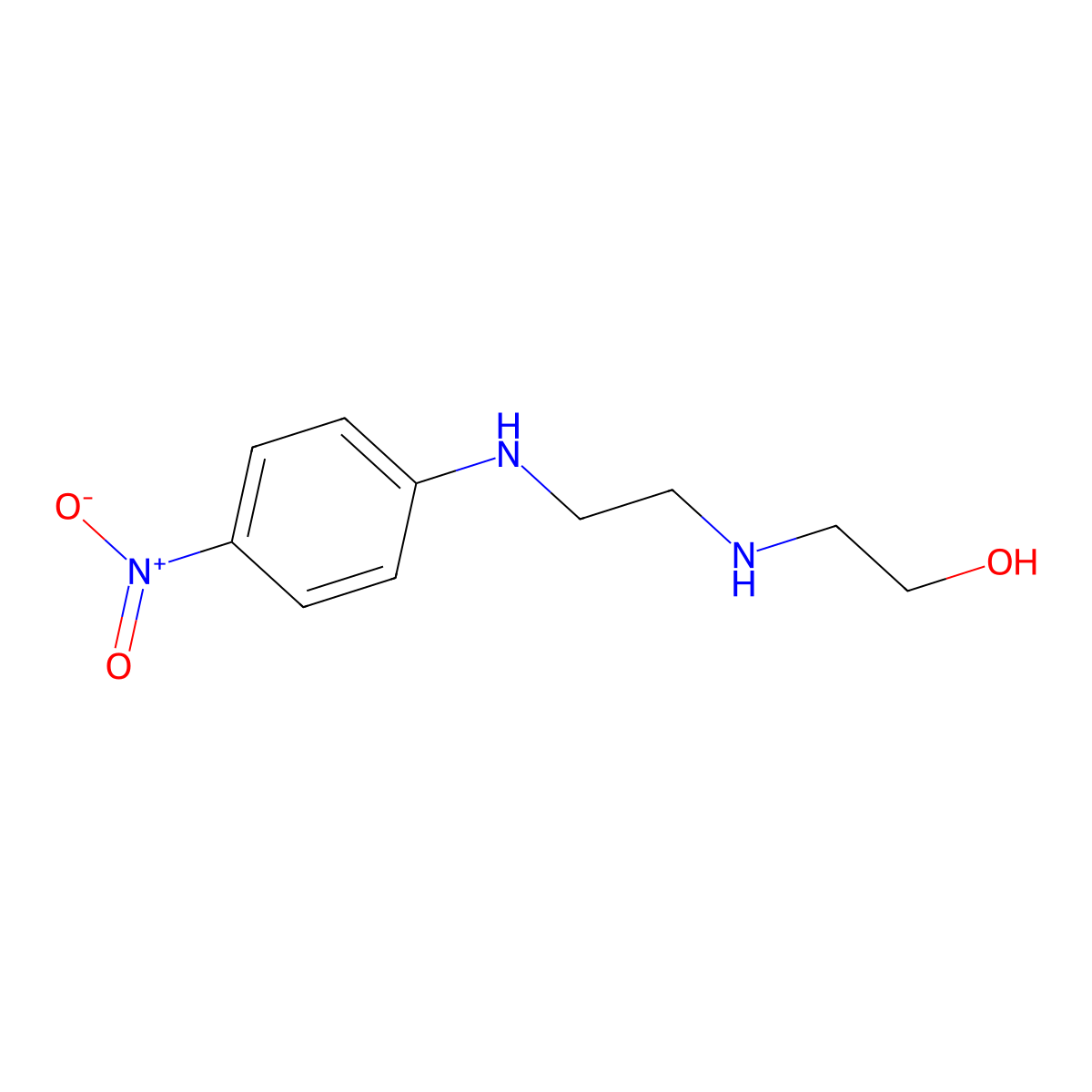Ethanol, 2-[[2-[(4-nitrophenyl)amino]ethyl]amino]- molecular structure, CAS 329922-39-6