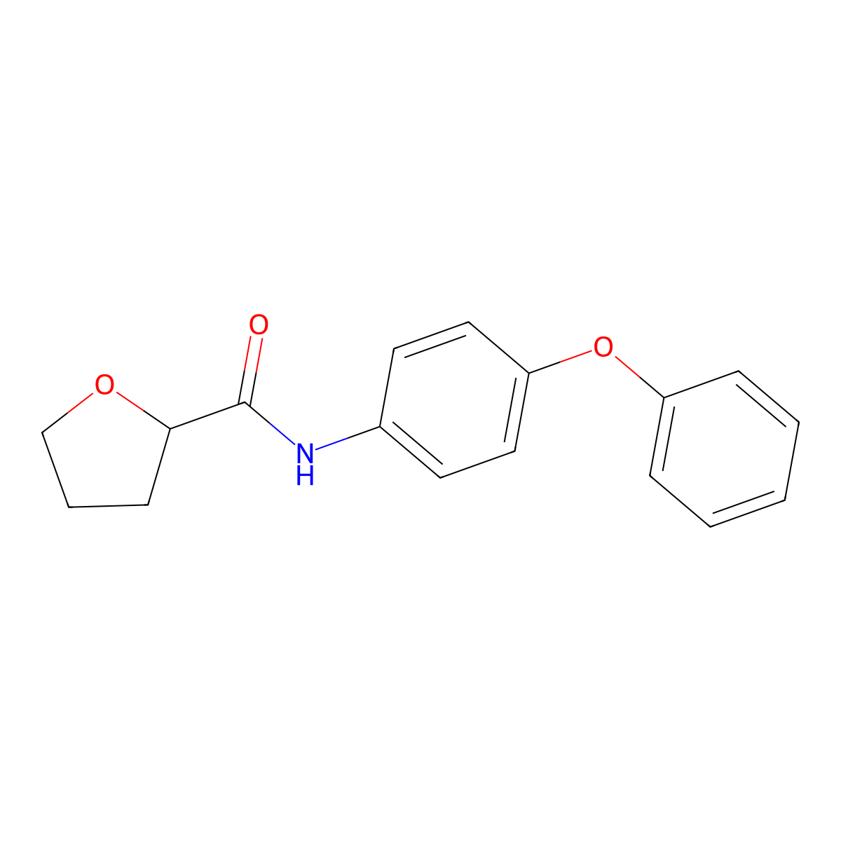 N-(4-phenoxyphenyl)tetrahydro-2-furancarboxamide molecular structure, CAS 329923-52-6