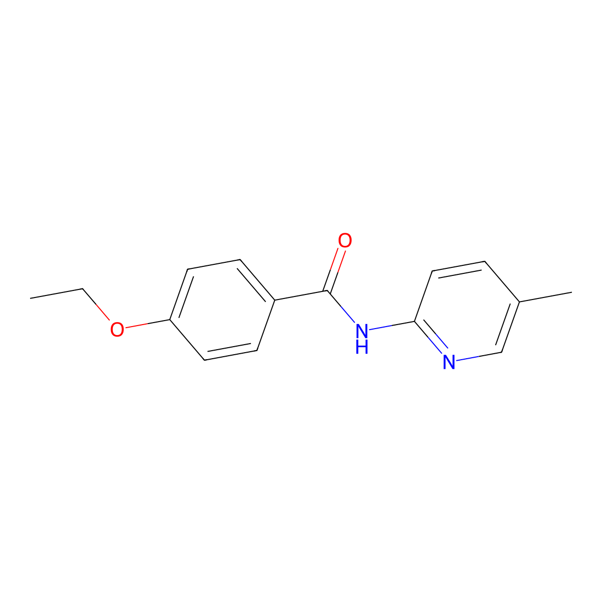 4-ethoxy-N-(5-methylpyridin-2-yl)benzamide molecular structure, CAS 329923-72-0