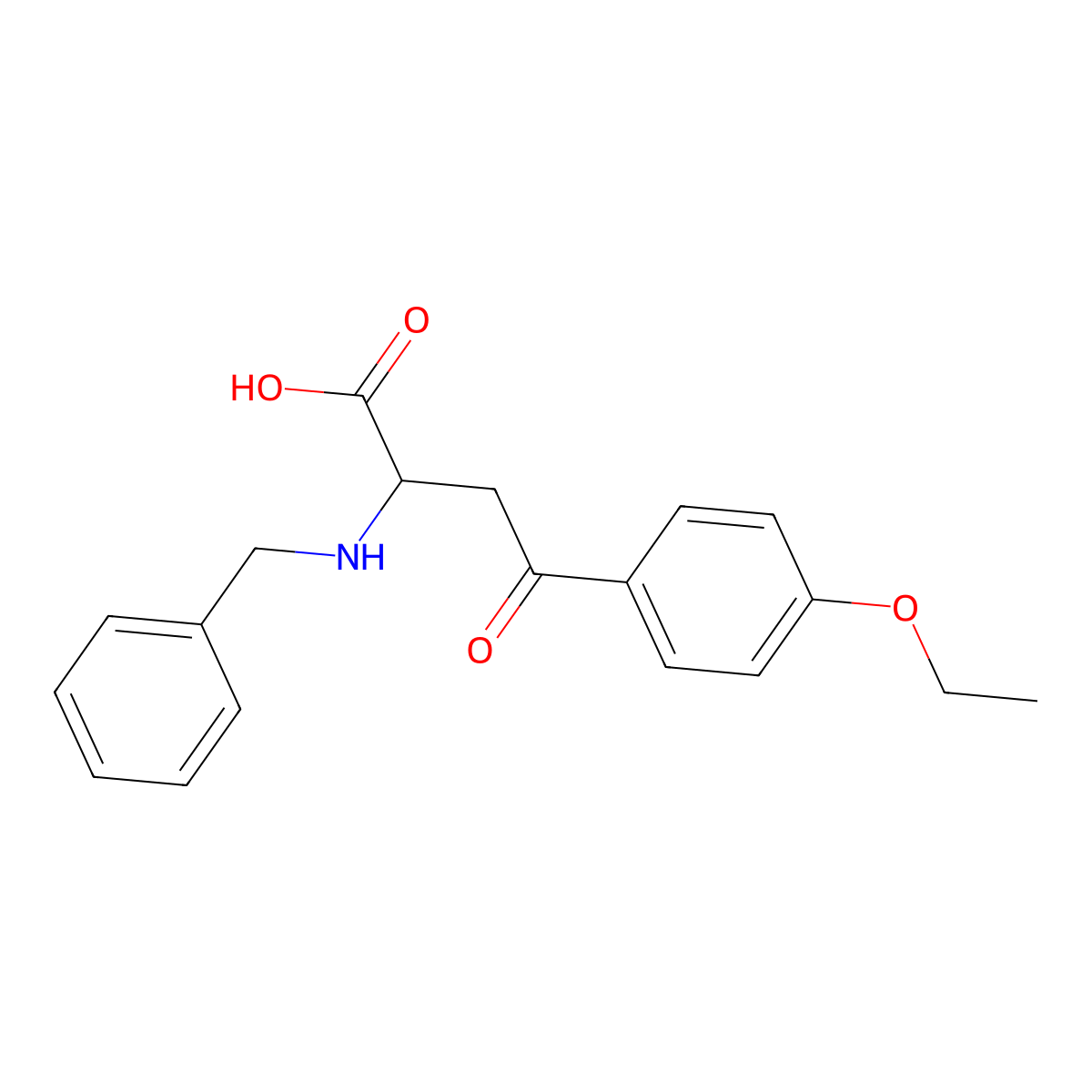 2-(Benzylamino)-4-(4-ethoxyphenyl)-4-oxobutanoic acid molecular structure, CAS 329929-04-6