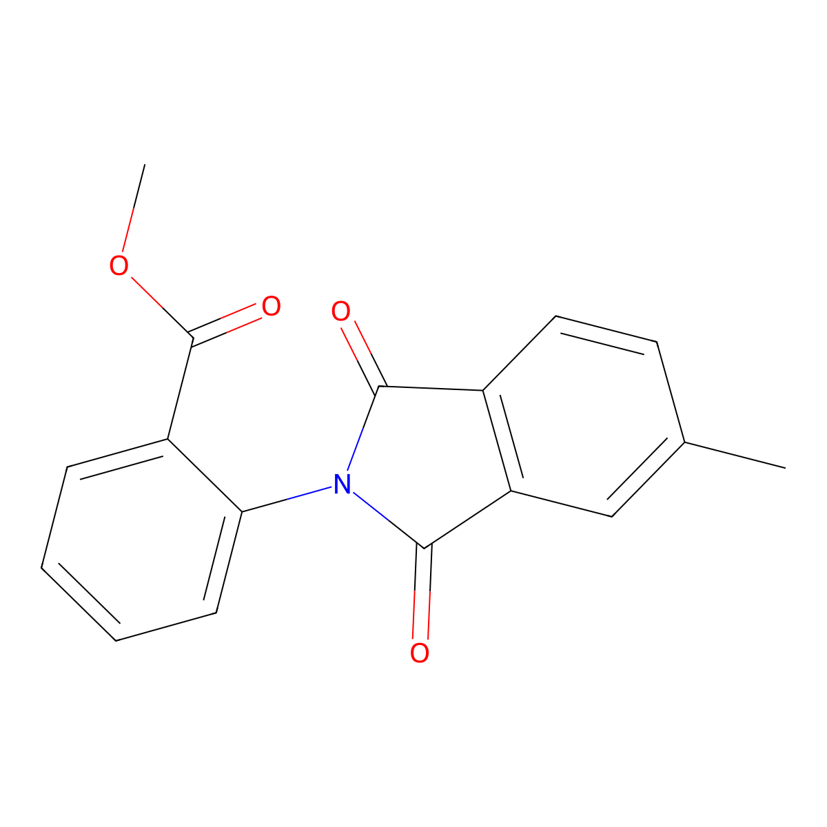 methyl 2-(5-methyl-1,3-dioxo-1,3-dihydro-2H-isoindol-2-yl)benzoate molecular structure, CAS 329929-51-3