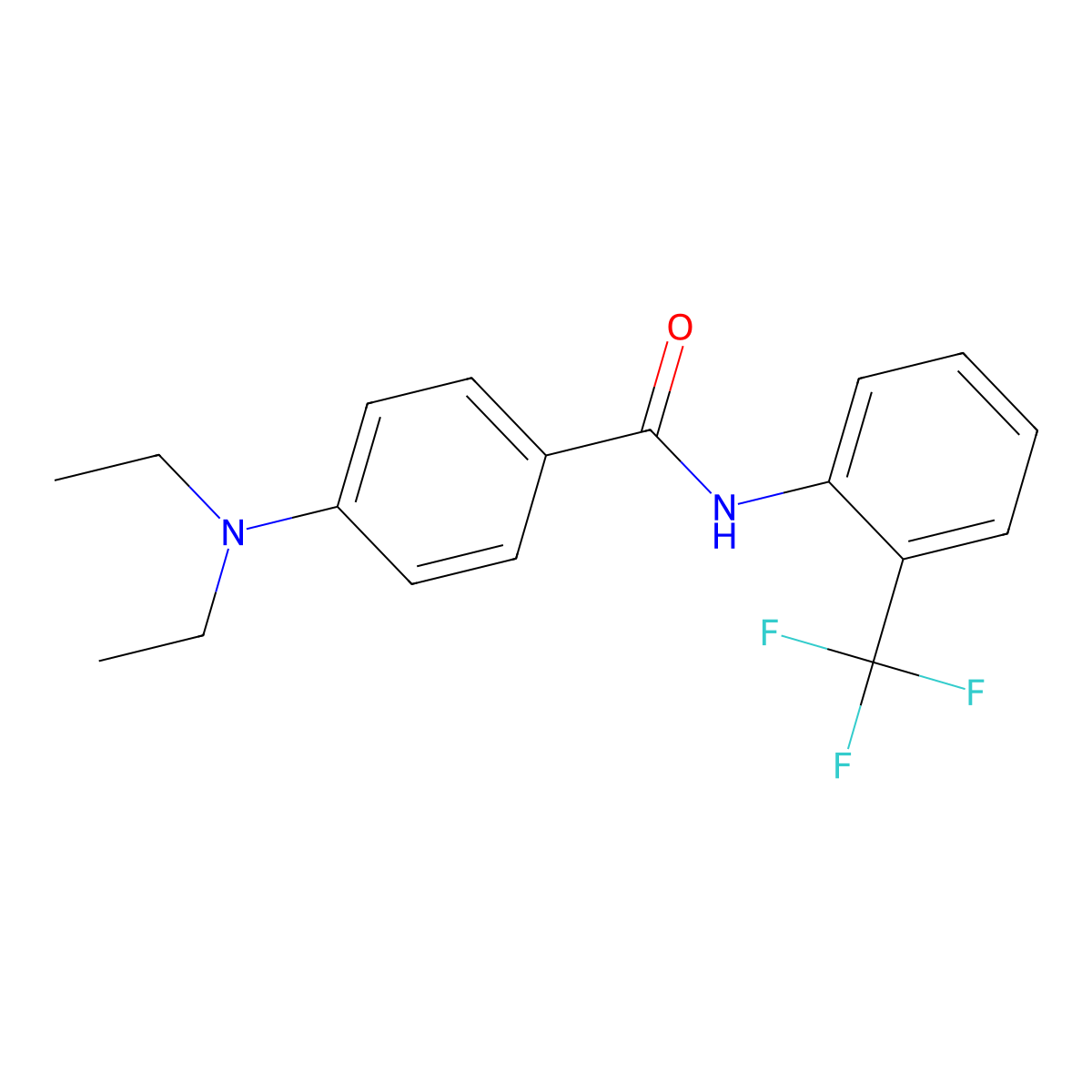 4-(diethylamino)-N-[2-(trifluoromethyl)phenyl]benzamide molecular structure, CAS 329931-11-5