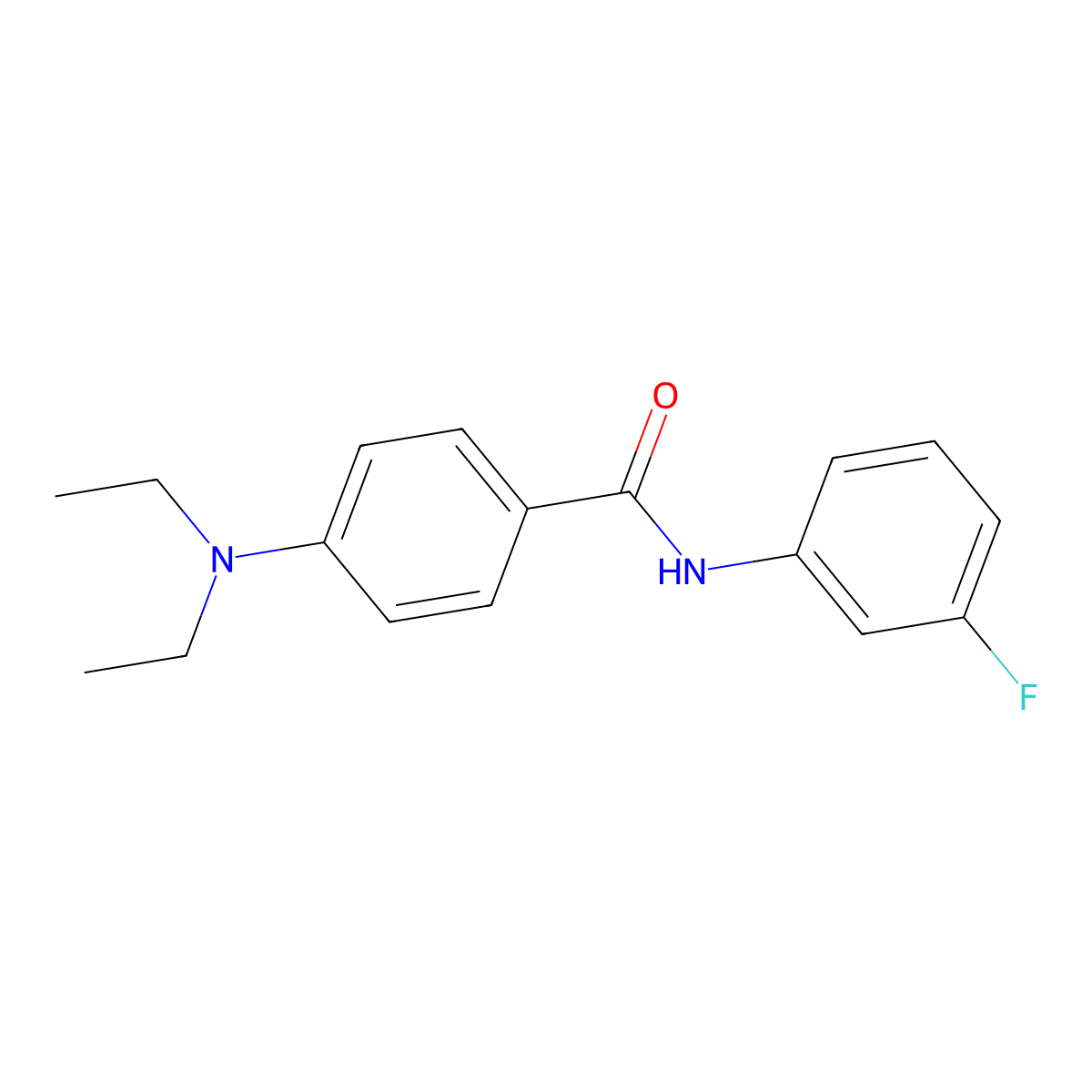 4-(diethylamino)-N-(3-fluorophenyl)benzamide molecular structure, CAS 329931-27-3