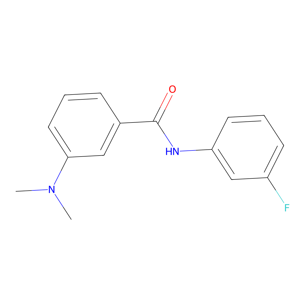 3-(dimethylamino)-N-(3-fluorophenyl)benzamide molecular structure, CAS 329931-41-1