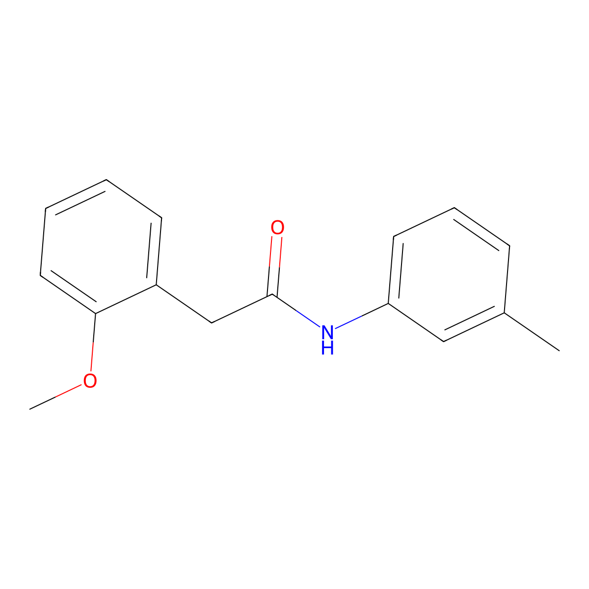 2-(2-methoxyphenyl)-N-(3-methylphenyl)acetamide molecular structure, CAS 329931-68-2