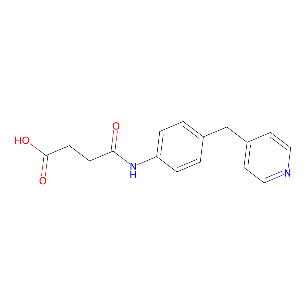 4-Oxo-4-[4-(pyridin-4-ylmethyl)anilino]butanoic acid molecular structure, CAS 329933-64-4