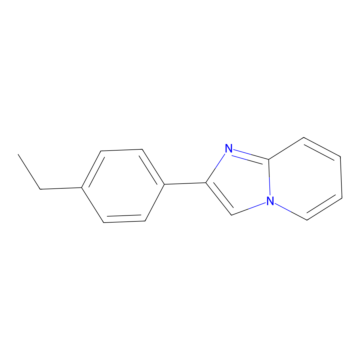 2-(4-Ethylphenyl)imidazo[1,2-a]pyridine molecular structure, CAS 329934-02-3