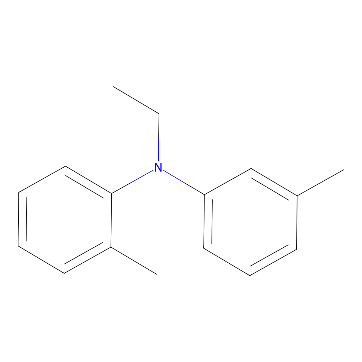Ethyl-M-tolyl-O-tolyl-amine molecular structure, CAS 329937-62-4
