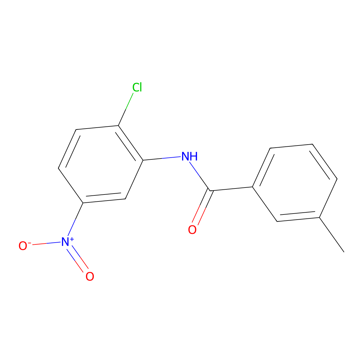 N-(2-chloro-5-nitrophenyl)-3-methylbenzamide molecular structure, CAS 329937-66-8