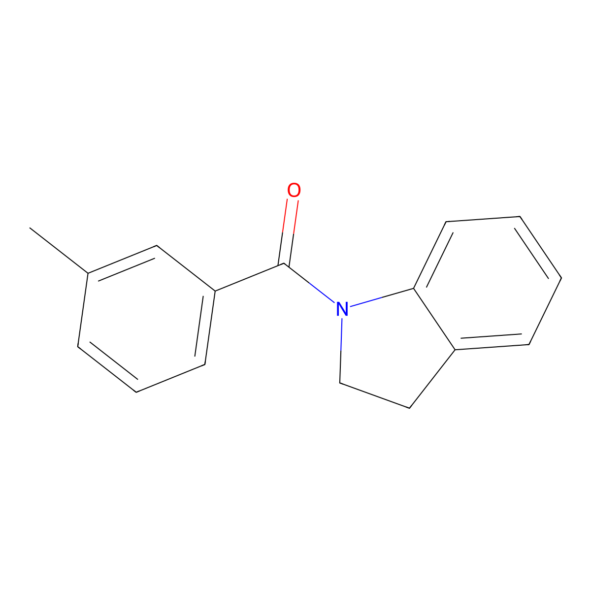 1-(3-Methylbenzoyl)indoline molecular structure, CAS 329937-68-0