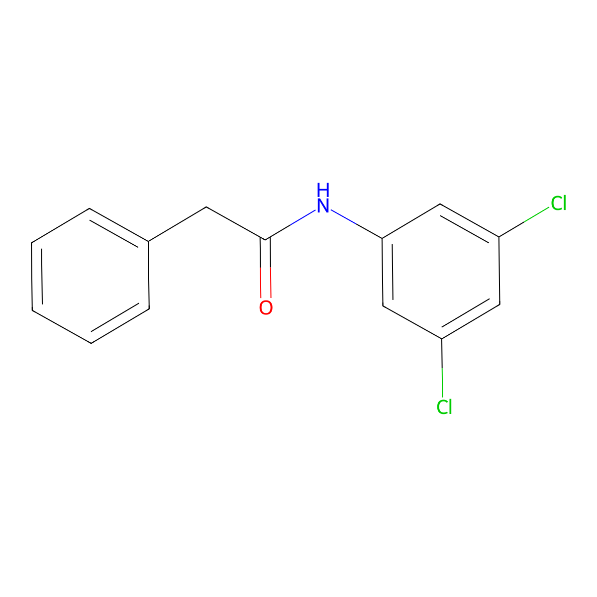N-(3,5-dichlorophenyl)-2-phenylacetamide molecular structure, CAS 329937-70-4