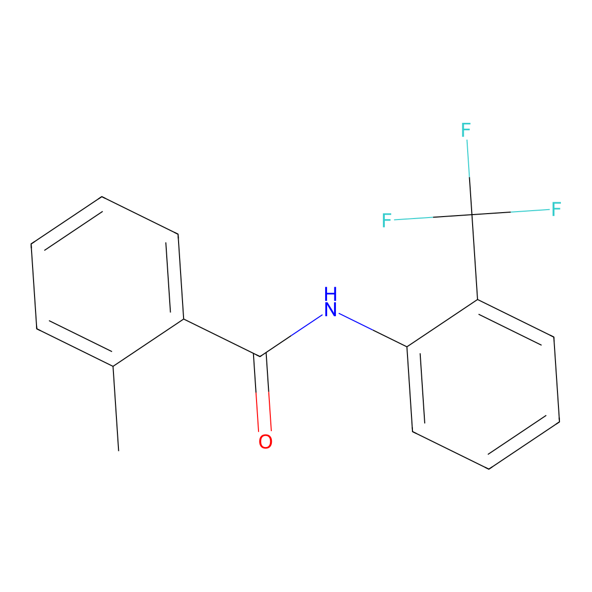 2-methyl-N-[2-(trifluoromethyl)phenyl]benzamide molecular structure, CAS 329938-21-8