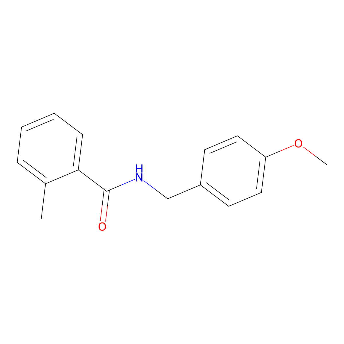 N-[(4-methoxyphenyl)methyl]-2-methylbenzamide molecular structure, CAS 329938-27-4