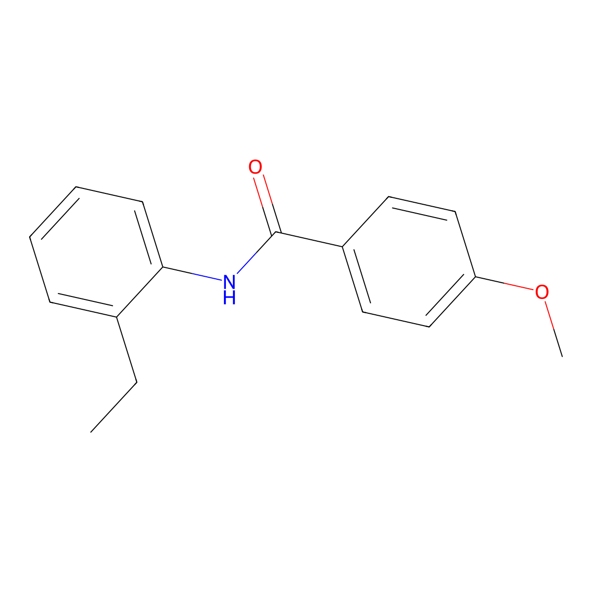 N-(2-ethylphenyl)-4-methoxybenzamide molecular structure, CAS 329938-97-8