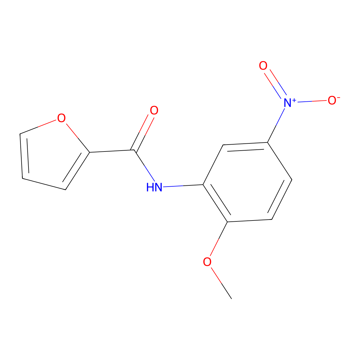 N-(2-methoxy-5-nitrophenyl)furan-2-carboxamide molecular structure, CAS 329939-23-3