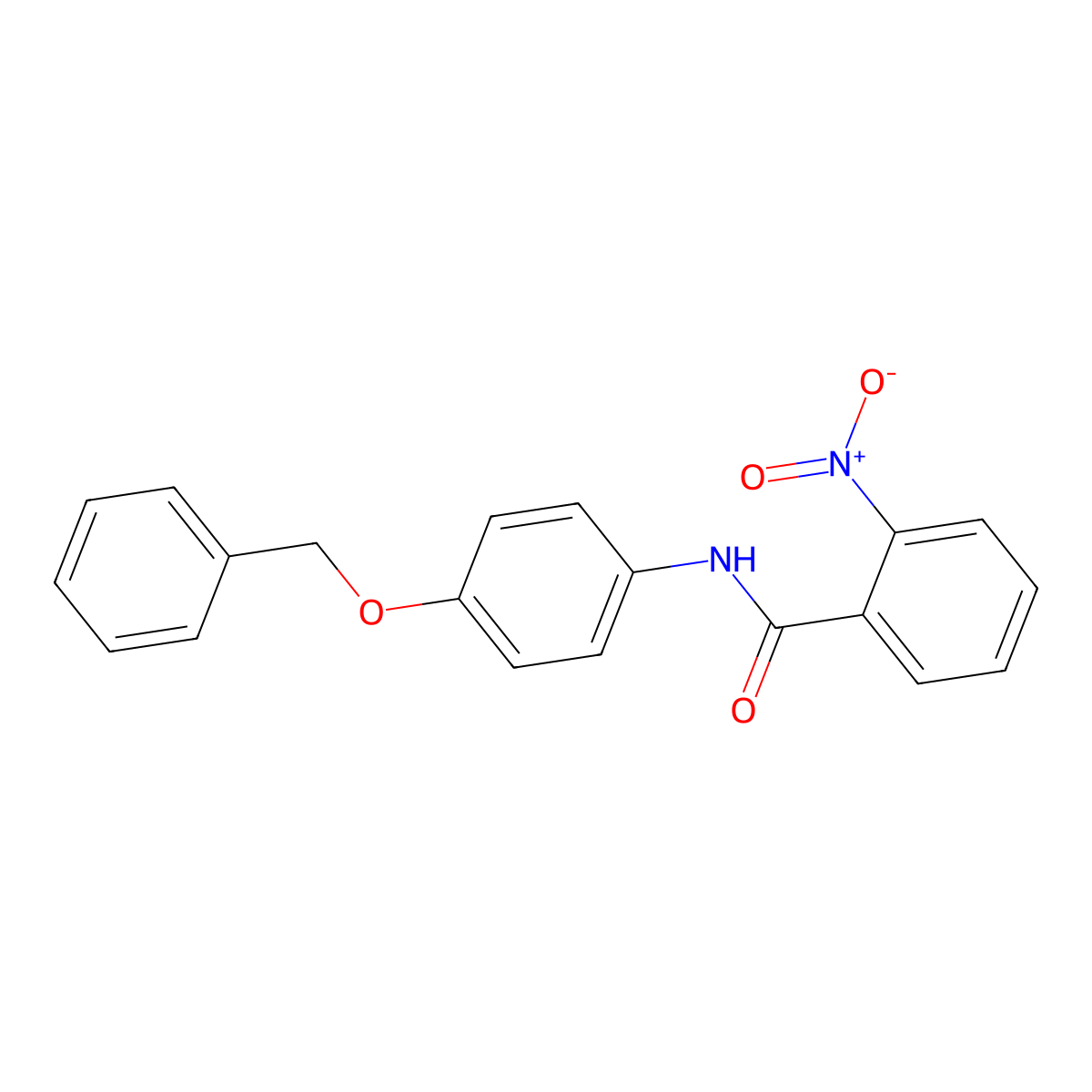 N-[4-(benzyloxy)phenyl]-2-nitrobenzamide molecular structure, CAS 329939-69-7