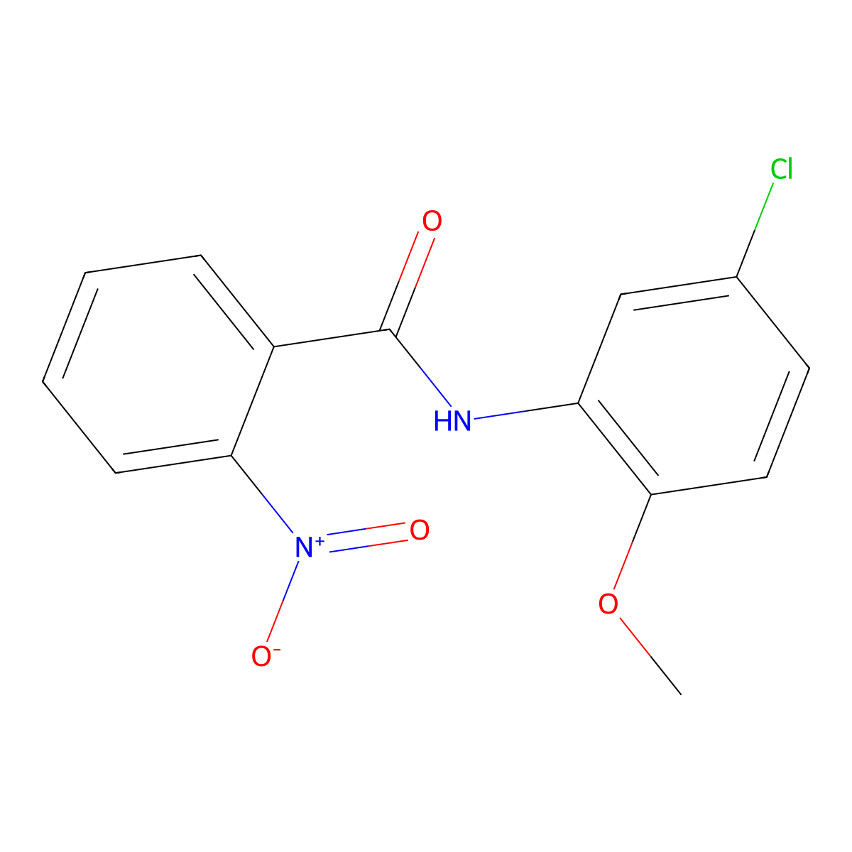 N-(5-chloro-2-methoxyphenyl)-2-nitrobenzamide molecular structure, CAS 329939-75-5