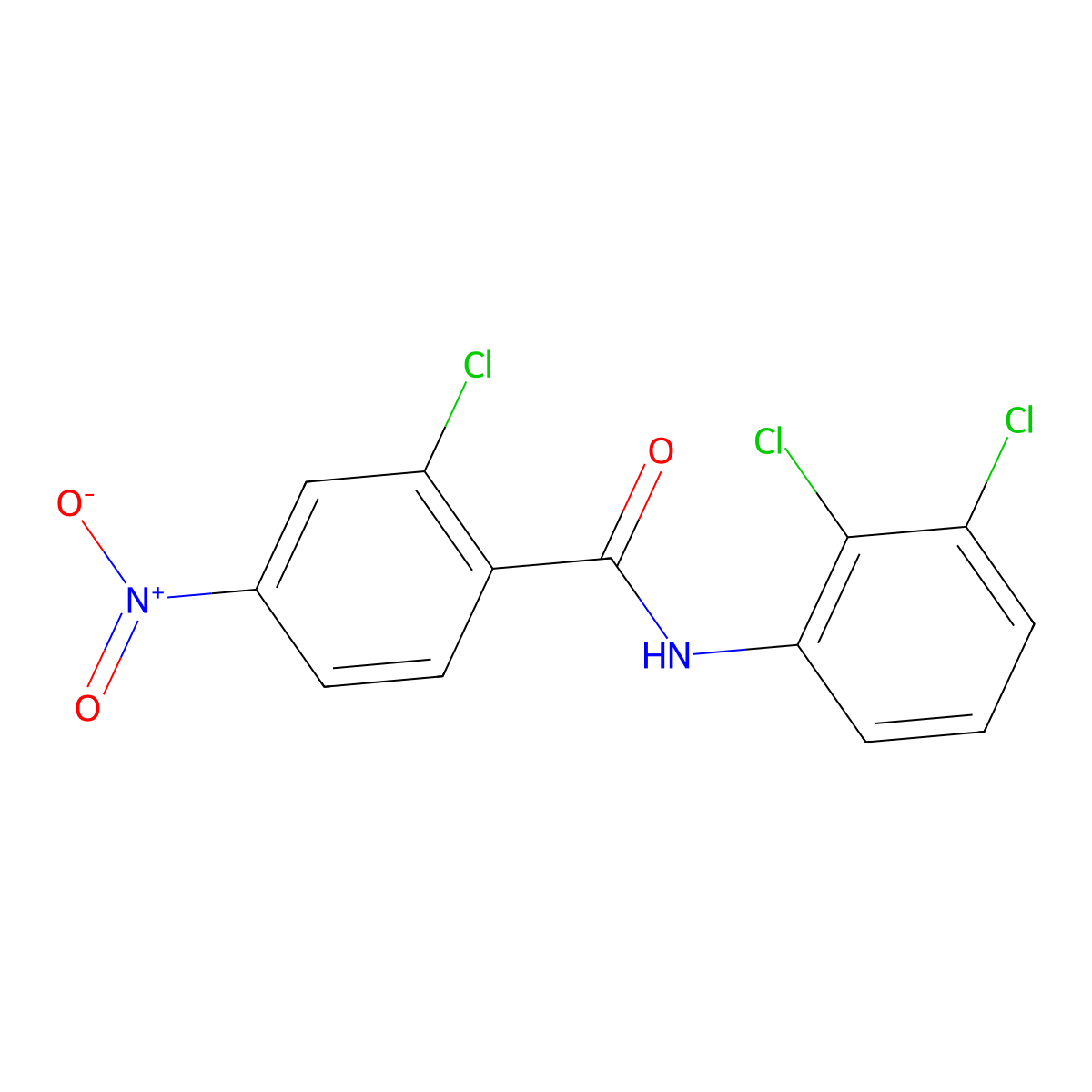 2-chloro-N-(2,3-dichlorophenyl)-4-nitrobenzamide molecular structure, CAS 329940-76-3