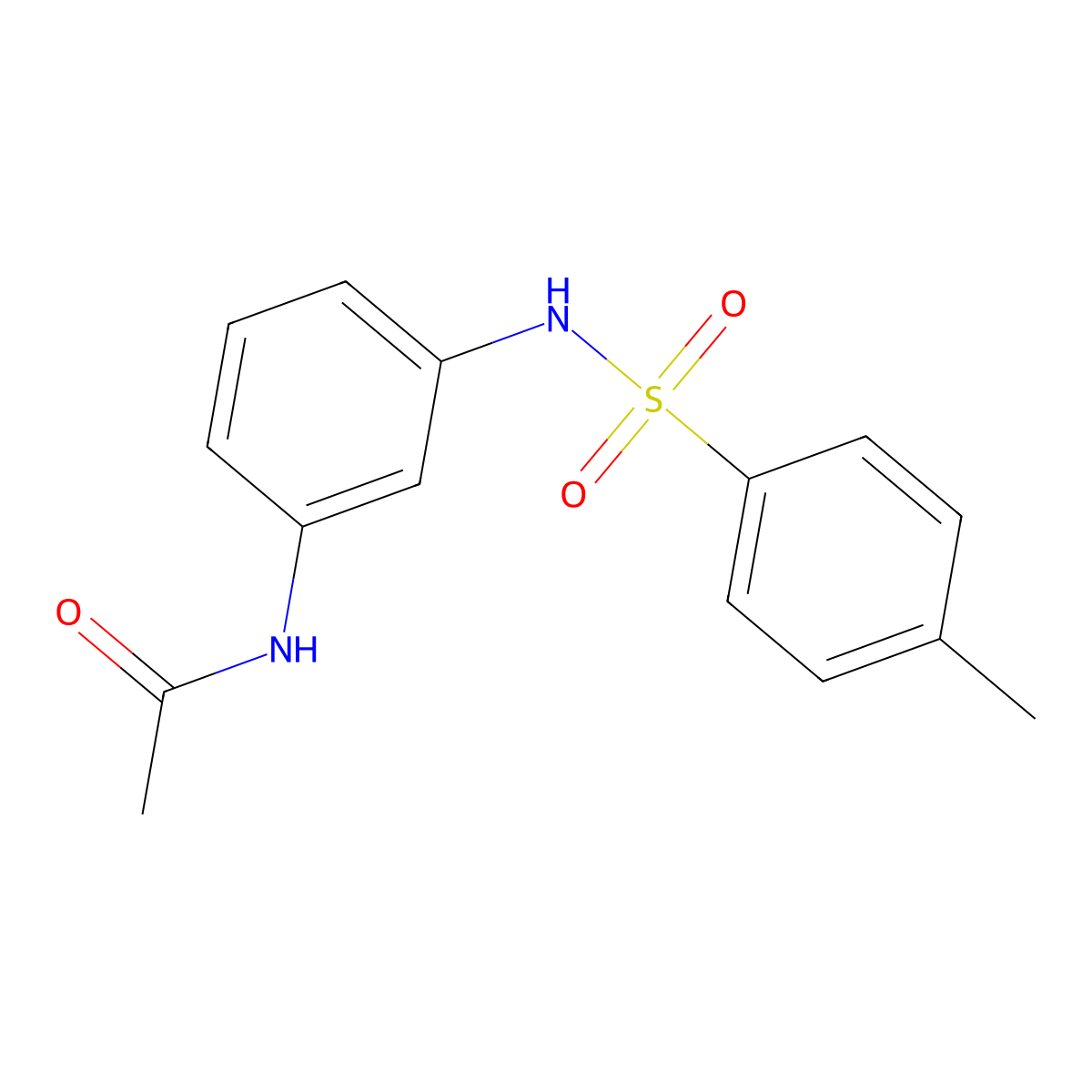 N-(3-{[(4-methylphenyl)sulfonyl]amino}phenyl)acetamide molecular structure, CAS 329941-39-1