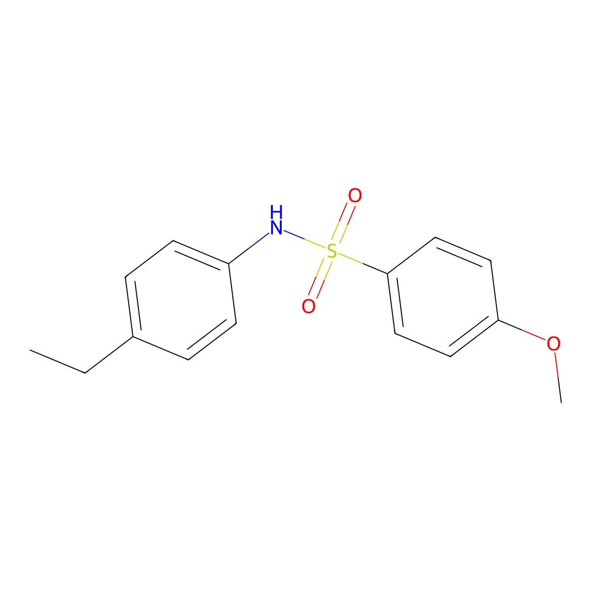N-(4-ethylphenyl)-4-methoxybenzenesulfonamide molecular structure, CAS 329941-81-3