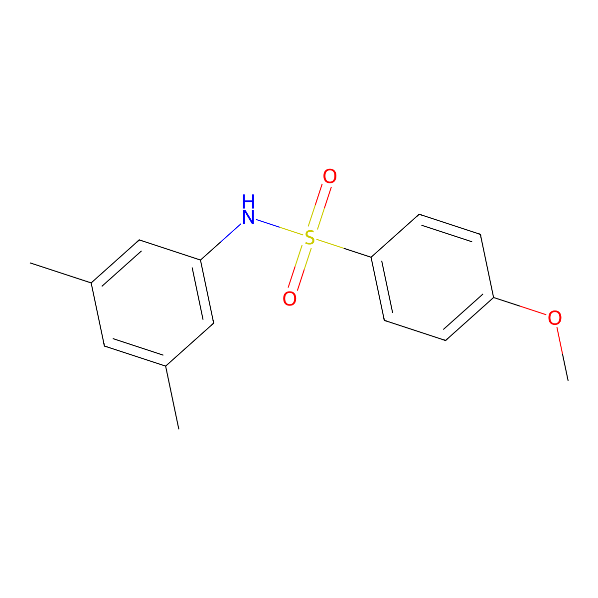 N-(3,5-dimethylphenyl)-4-methoxybenzenesulfonamide molecular structure, CAS 329941-83-5
