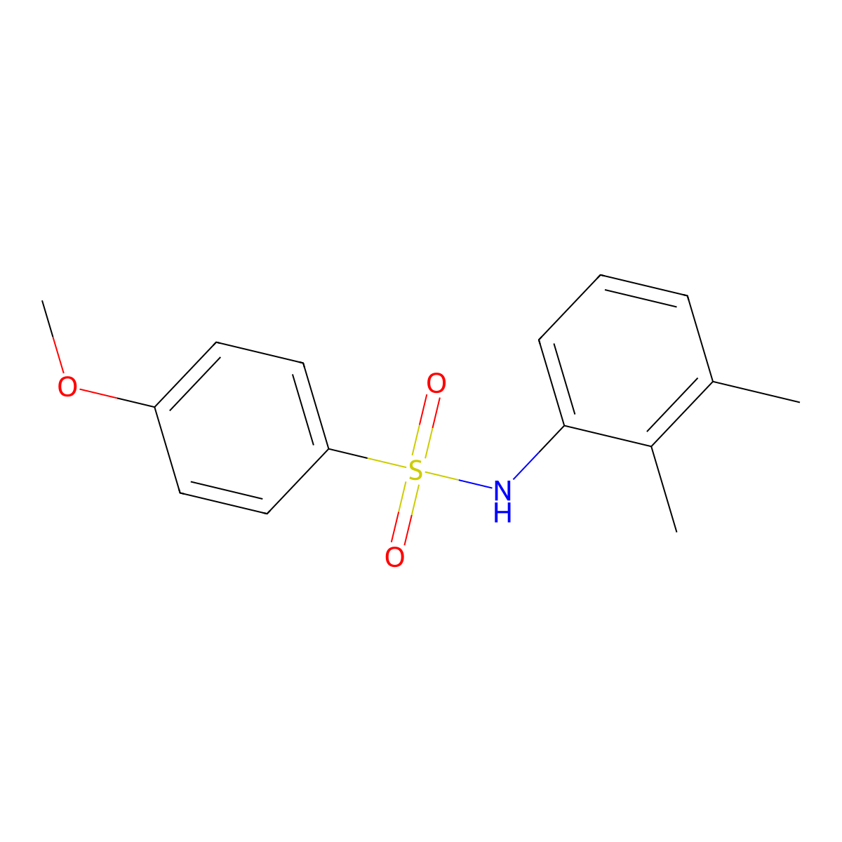 N-(2,3-dimethylphenyl)-4-methoxybenzenesulfonamide molecular structure, CAS 329941-85-7