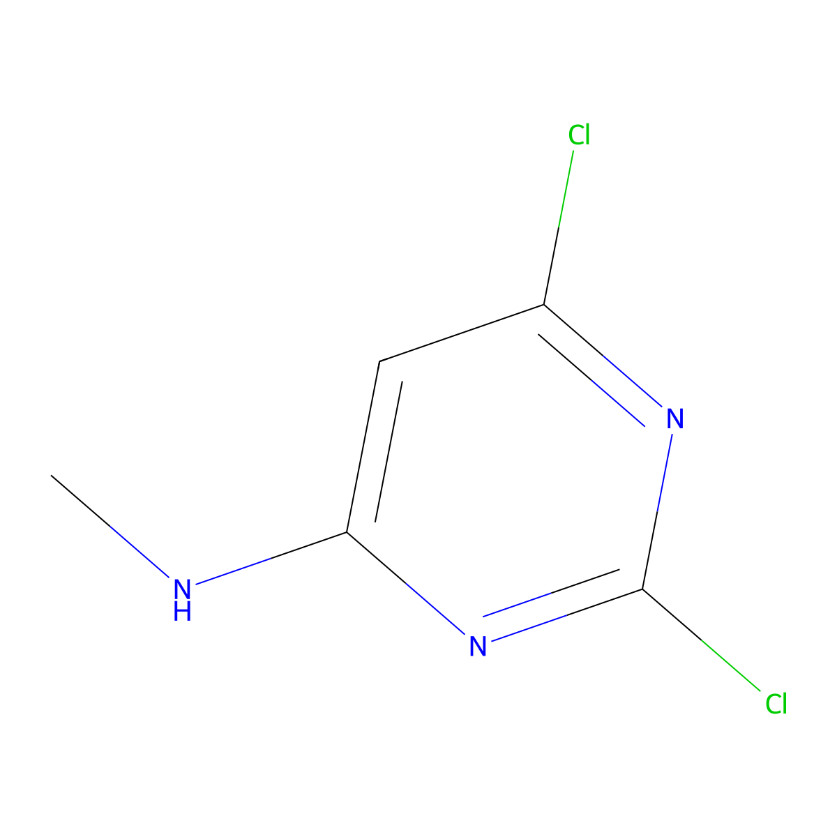 2,6-Dichloro-N-methylpyrimidin-4-amine molecular structure, CAS 32998-03-1