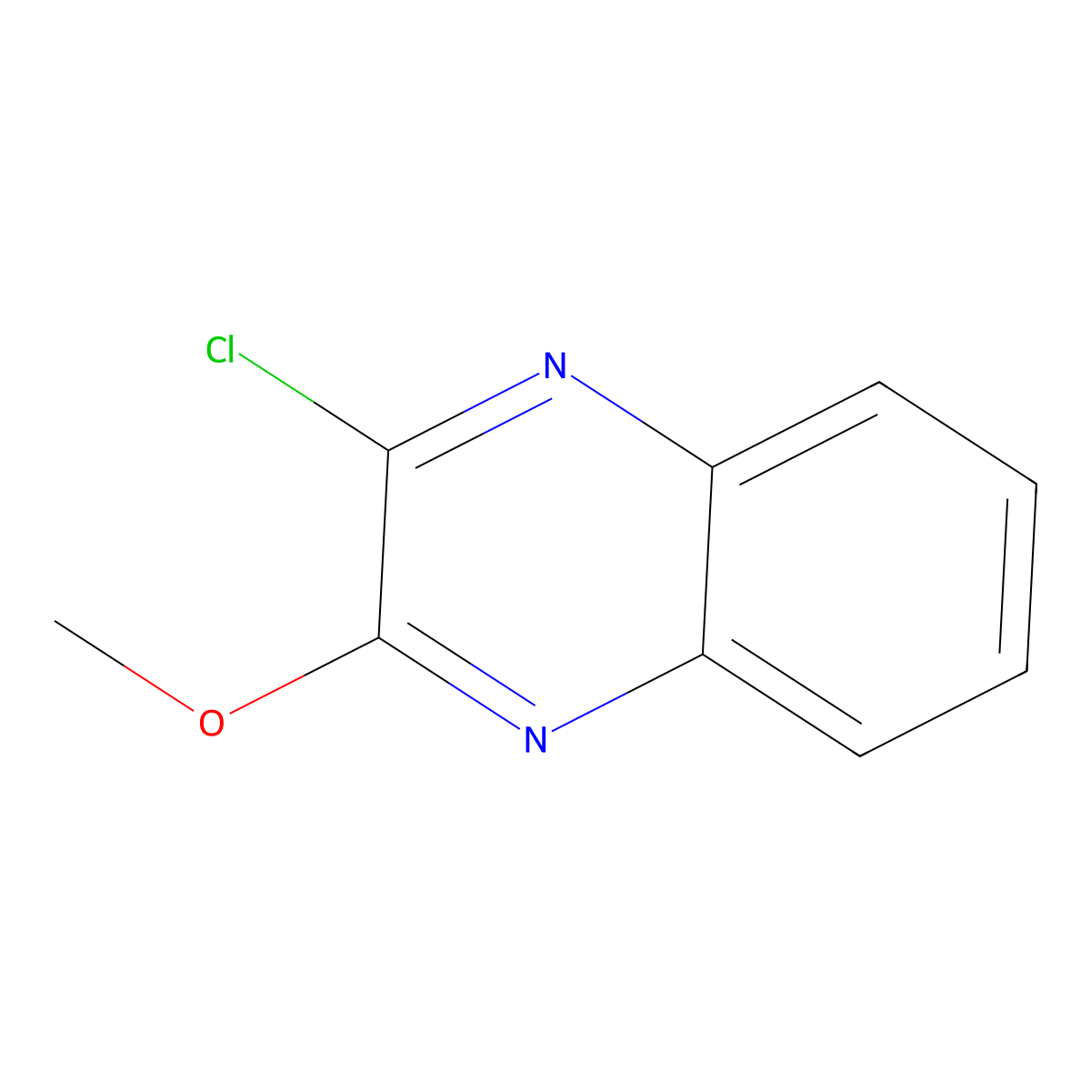 2-Chloro-3-methoxyquinoxaline molecular structure, CAS 32998-25-7