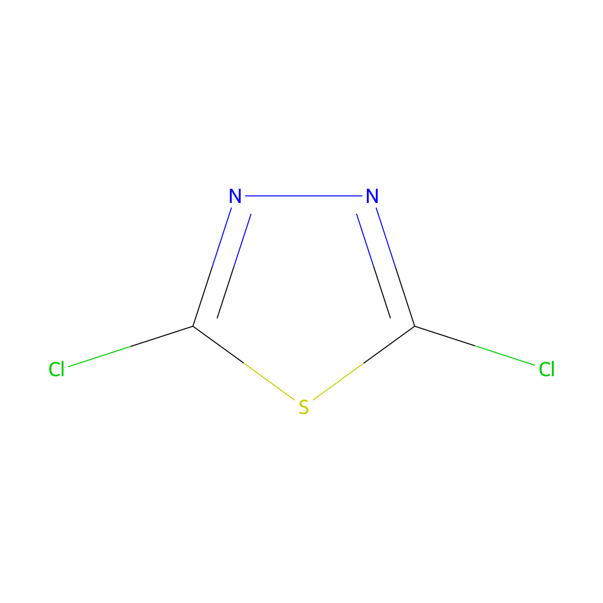 Dichloro-1,3,4-thiadiazole molecular structure, CAS 32998-28-0