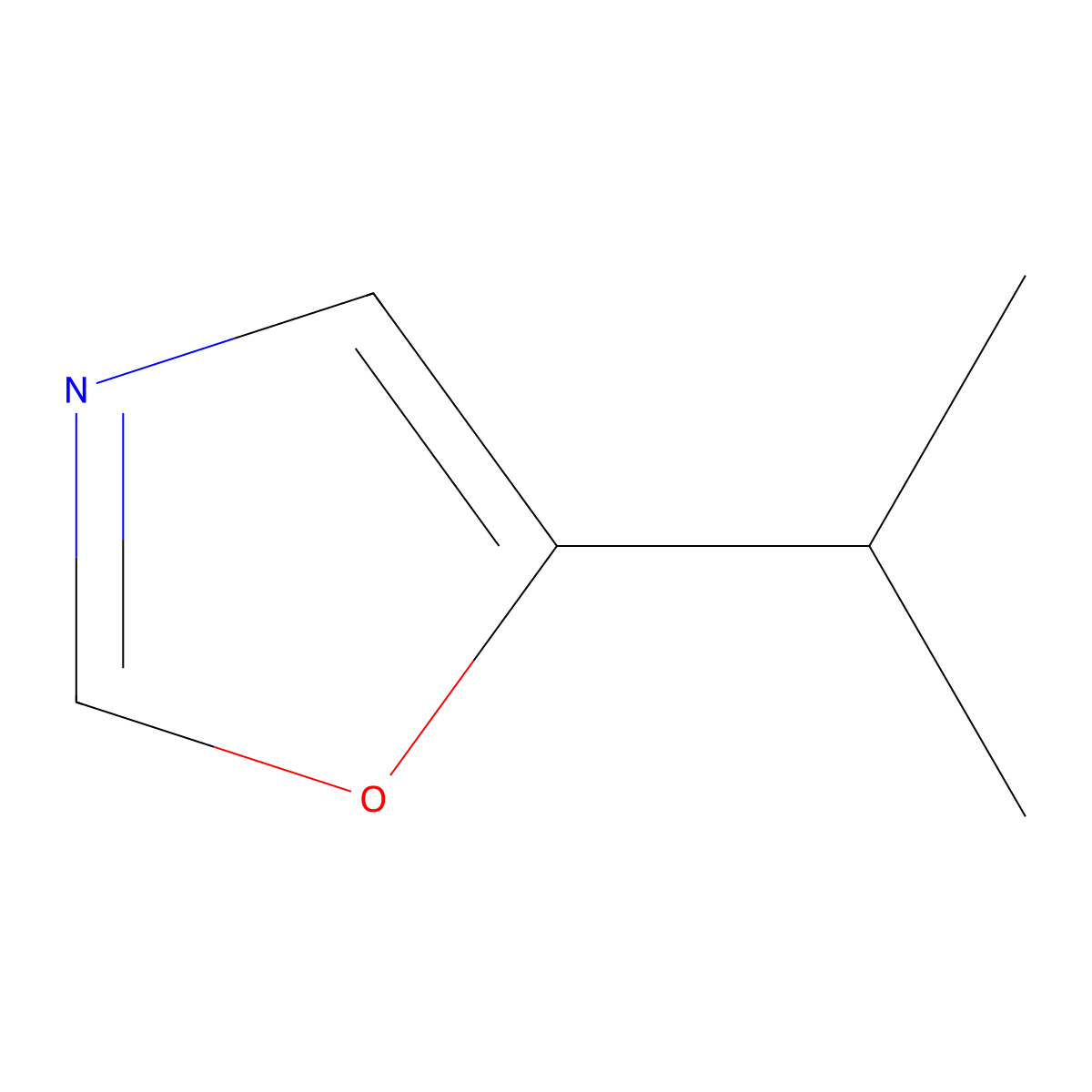 5-(1-Methylethyl)oxazole molecular structure, CAS 32999-01-2