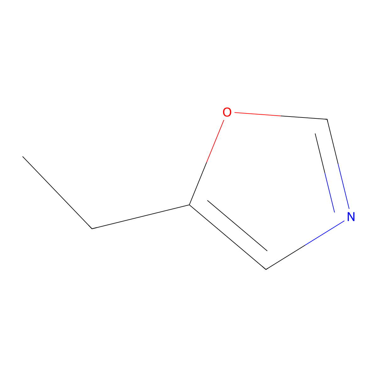 5-Ethyl-1,3-oxazole molecular structure, CAS 32999-02-3