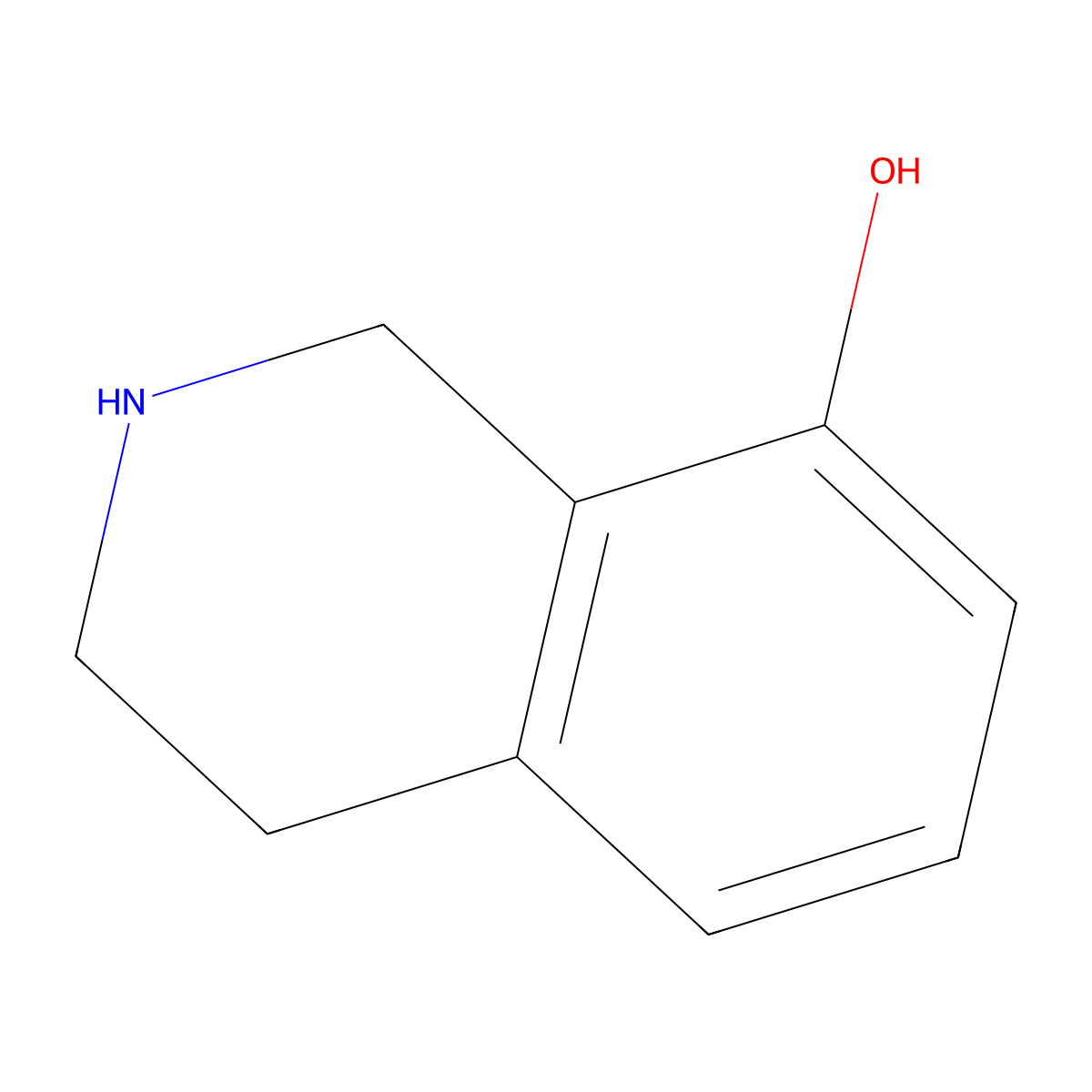 1,2,3,4-Tetrahydroisoquinolin-8-ol molecular structure, CAS 32999-37-4