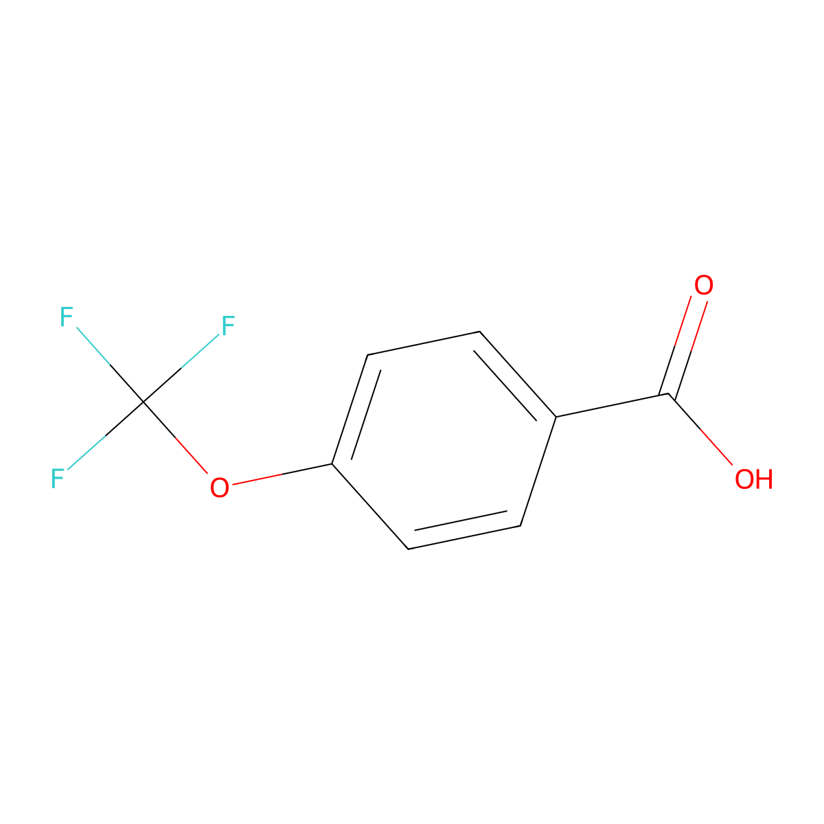 4-(Trifluoromethoxy)benzoic acid molecular structure, CAS 330-12-1