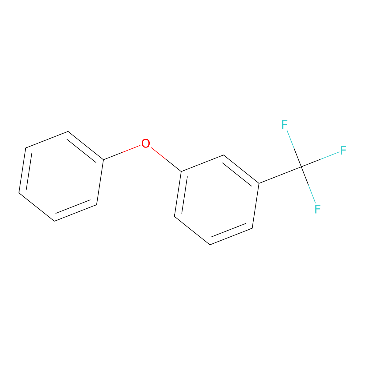 1-Phenoxy-3-(trifluoromethyl)benzene molecular structure, CAS 330-58-5