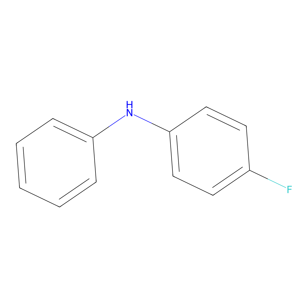 4-Fluorodiphenylamine molecular structure, CAS 330-83-6