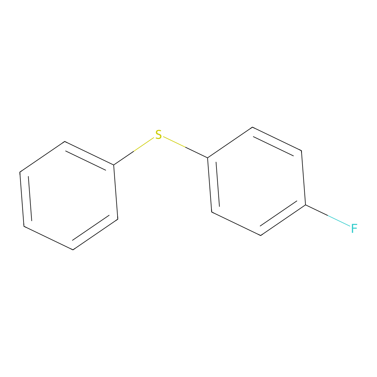 4-Fluoro diphenyl sulfide molecular structure, CAS 330-85-8