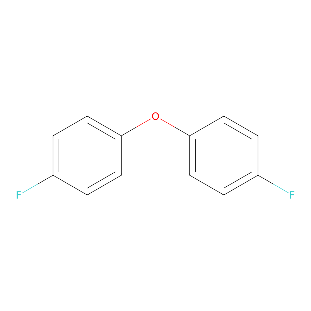 4,4'-Difluorodiphenyl ether molecular structure, CAS 330-93-8