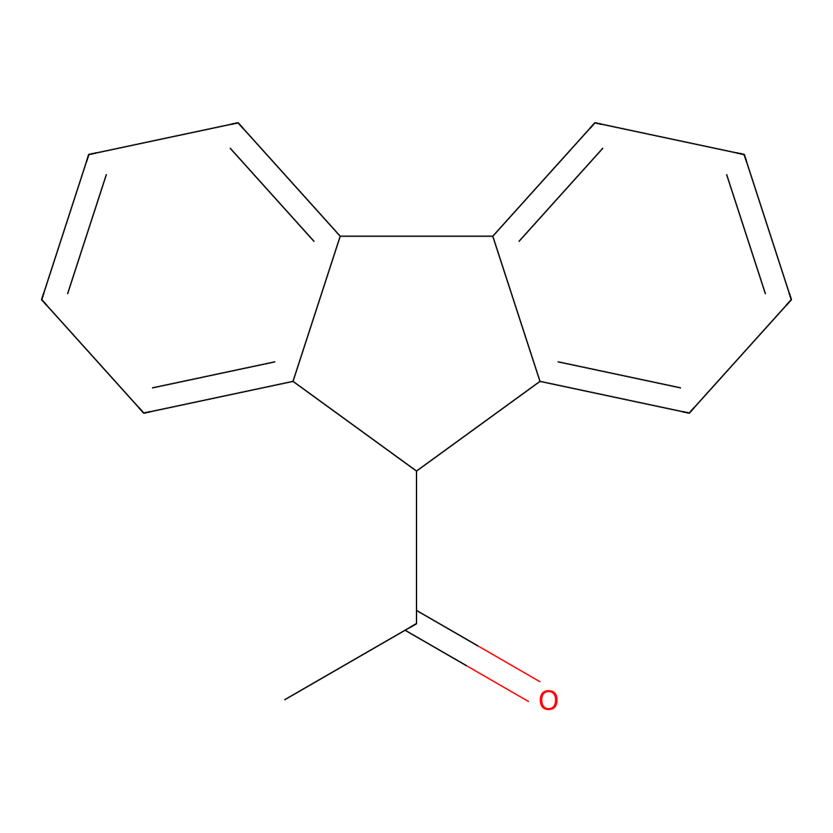 1-(9H-fluoren-9-yl)ethan-1-one molecular structure, CAS 3300-10-5