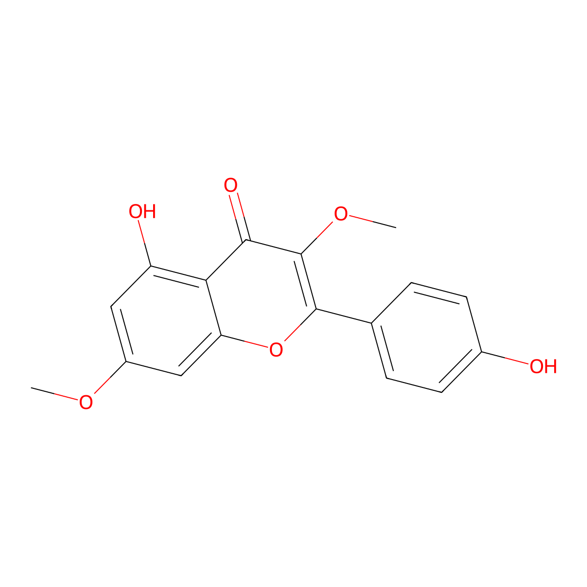 Jaranol molecular structure, CAS 3301-49-3