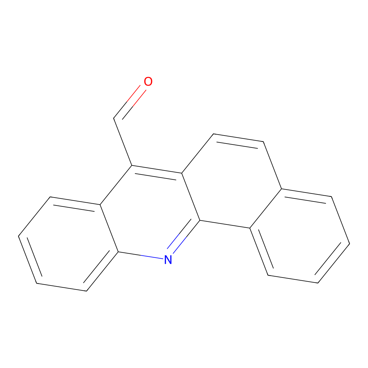 Benz(c)acridine-7-carboxaldehyde molecular structure, CAS 3301-75-5
