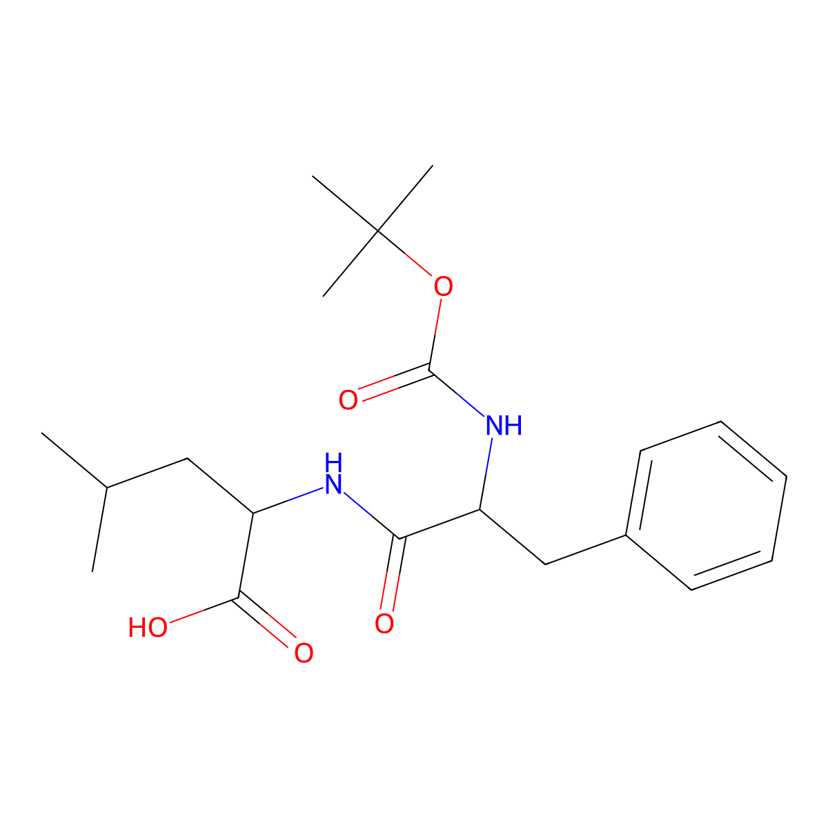 Boc-phe-leu-OH molecular structure, CAS 33014-68-5