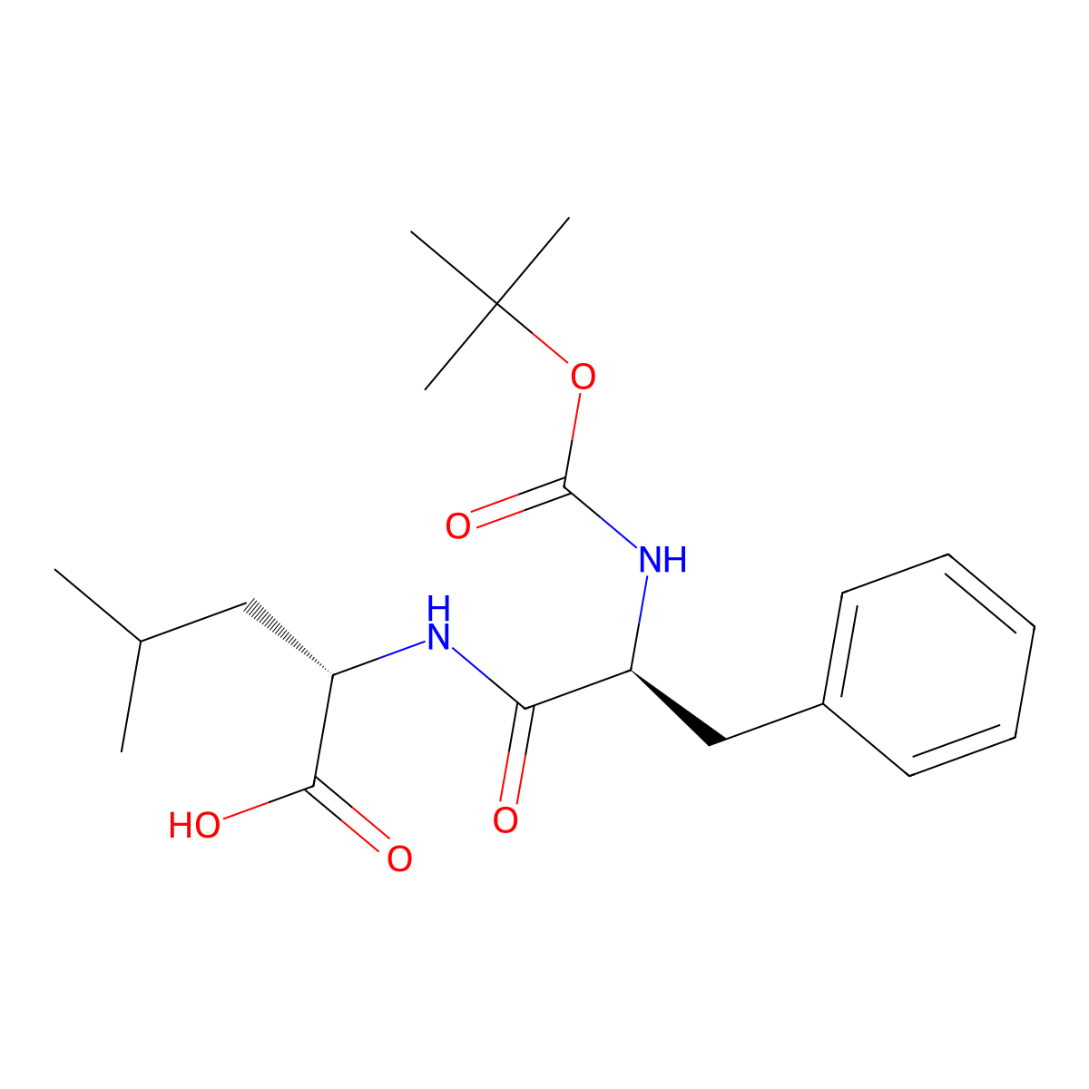 Boc-phe-leu-OH molecular structure, CAS 33014-68-5